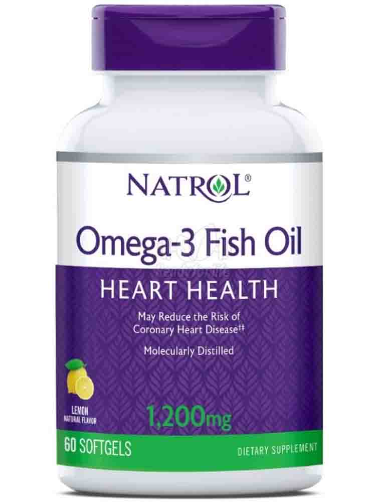 

Жирные кислоты Natrol Omega-3 1200 мг. 60 гел.капс.