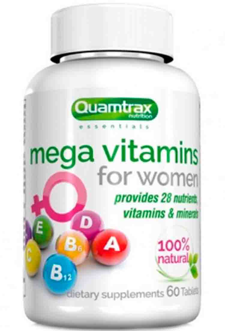 

Витаминные комплексы Quamtrax Mega Vitamins for Women 60 табл.