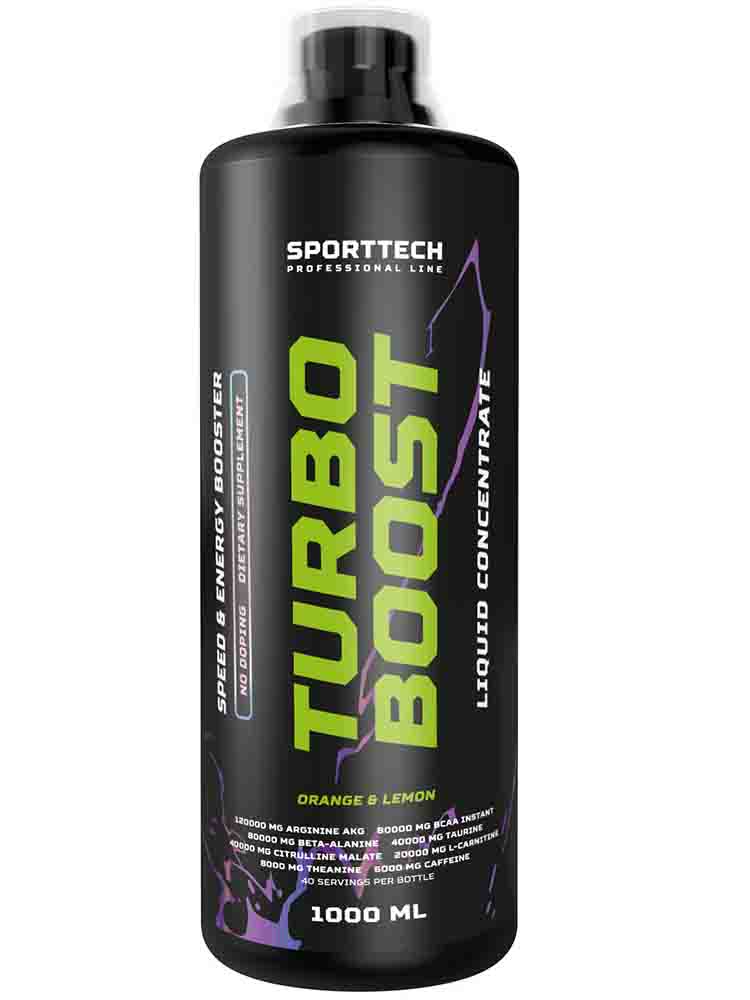 

Энергетики SPORTTECH Turbo Boost Concentrate 500 мл. апельсин-лимон