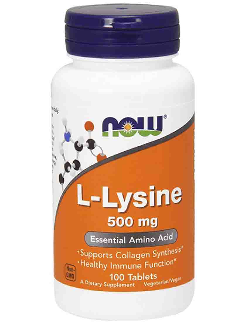 

Отдельные аминокислоты NOW L-Lysine 500 mg Tabs 100 табл.