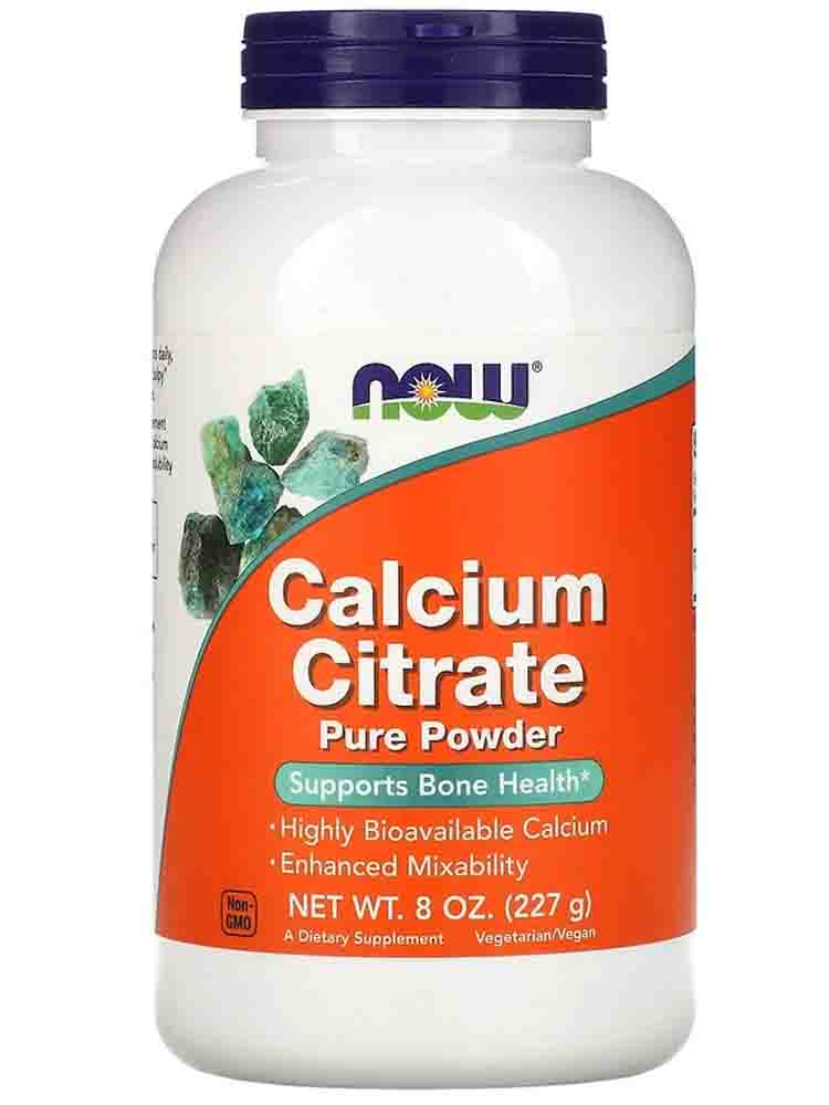 

Минералы NOW Calcium Citrate Powder 226 гр.