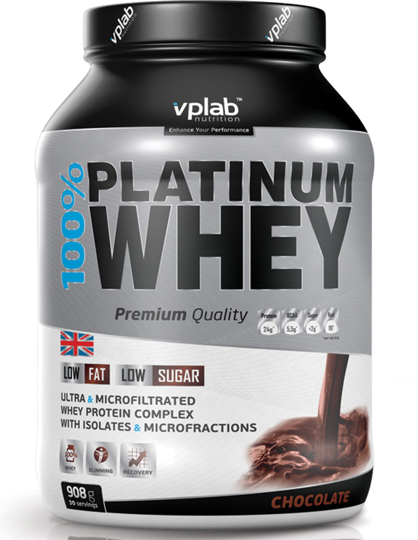 Протеины VPLab Nutrition 100% Platinum Whey 750 гр. шоколад