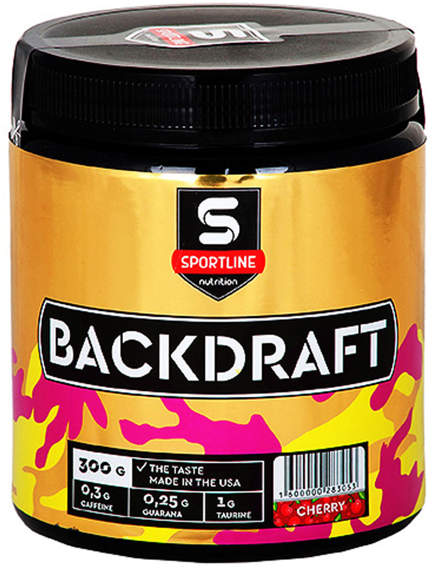 

Энергетики Sportline Nutrition Backdraft 300 гр. вишня