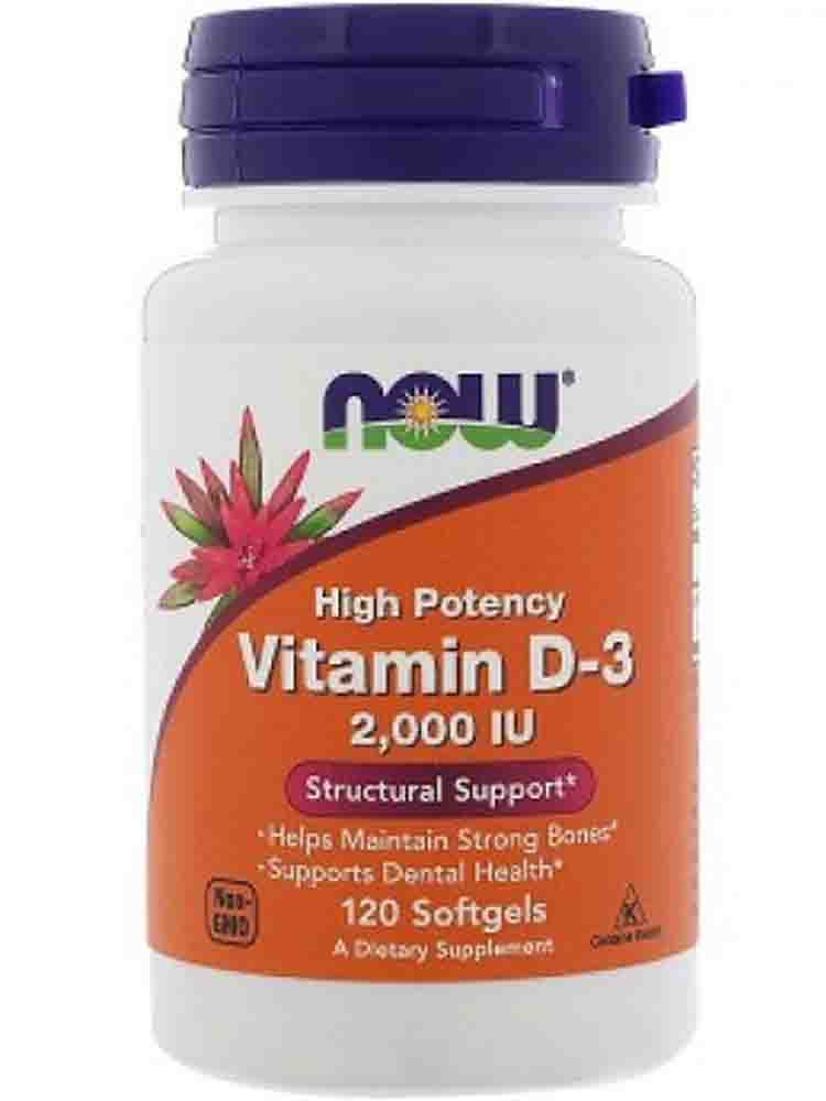 

Отдельные витамины NOW Vitamin D-3 2000 IU 30 гел.капс.